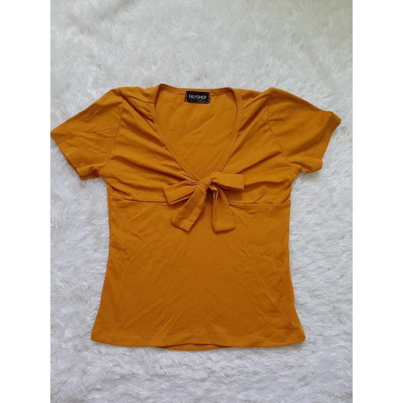 เสื้อยืด NUYSHOP โบว์หน้า