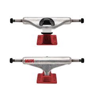 Independent 159 Stage 11 Hollow Delfino Silver Red Standard Skateboard Trucks