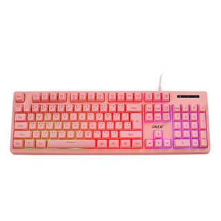 Oker keyboard KB-789 Super pink BACKLIT GAMING KEYBOARD