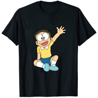 เสื้อยืดผ้าฝ้ายพรีเมี่ยม เสื้อยืด ลาย Nobita Nobita Nobi