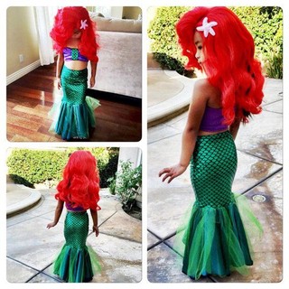 PAH-ชุดว่ายน้ำเด็กชุด Little Mermaid ชุดว่ายน้ำชุดว่ายน้ำชุดว่ายน้ำบิกินี่ชุดว่ายน้ำ