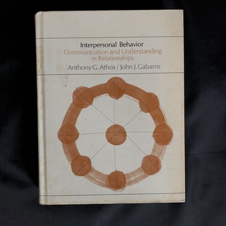 หนังสือมือสอง Interpersonal Behavior: Communication and Understanding in Relationships / Anthony G. Athos