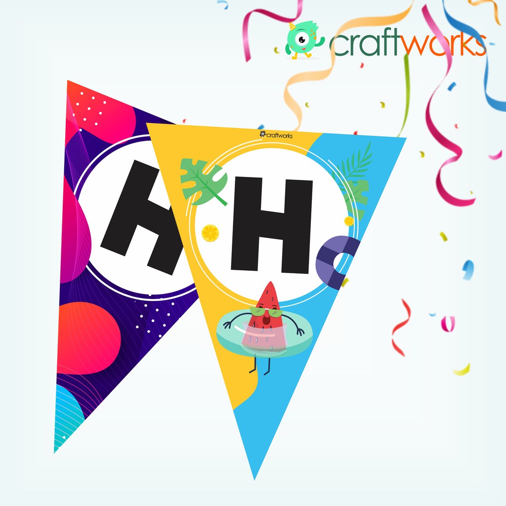 BIRTHDAY FLAG DECORTATION / BUNTING FLAG BANNER