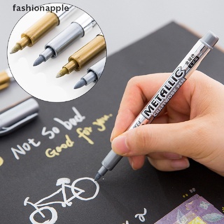 [fashionapple] ปากกาสีเมทัลลิก สีทอง สีเงิน สําหรับตกแต่งสมุดอัลบั้มรูปภาพ งานเลี้ยงวันเกิด