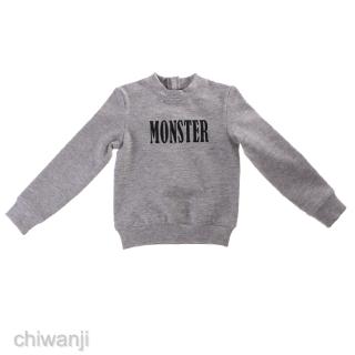 เสื้อกันหนาวคอกลมสีเทา 70 ซม. bjd สําหรับตุ๊กตา 1/3