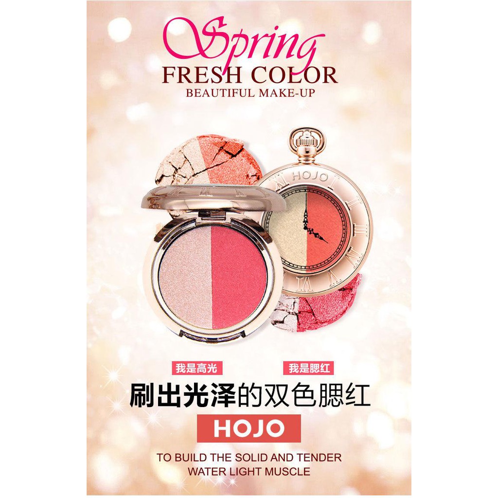 HOJO spring Fresh color Blush 5g. บลัชออน2สี No.8016