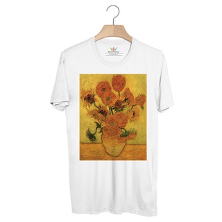 BP706 เสื้อยืด Still Life Vase with Fifteen Sunflowers