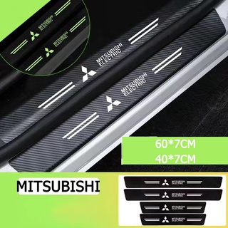 Mitsubishi สติกเกอร์คาร์บอนไฟเบอร์เรืองแสง กันน้ำ คุณภาพสูง กันรอยขีดข่วน ติดบันไดรถยนต์ สติ๊กเกอร์สะท้อนแสง