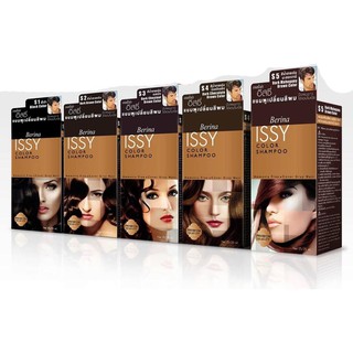 Berina ISSY color shampoo 25ml. แชมพูเปลี่ยนสีผม เบอริน่า อิสซี่ คัลเลอร์ แชมพู