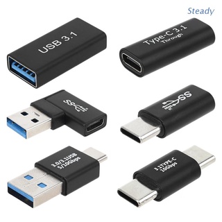 Steady อะแดปเตอร์แปลงข้อมูล Type C เป็น USB 3.0 ตัวผู้ ตัวเมีย OTG USB C เป็น Type C ตัวผู้ ตัวเมีย