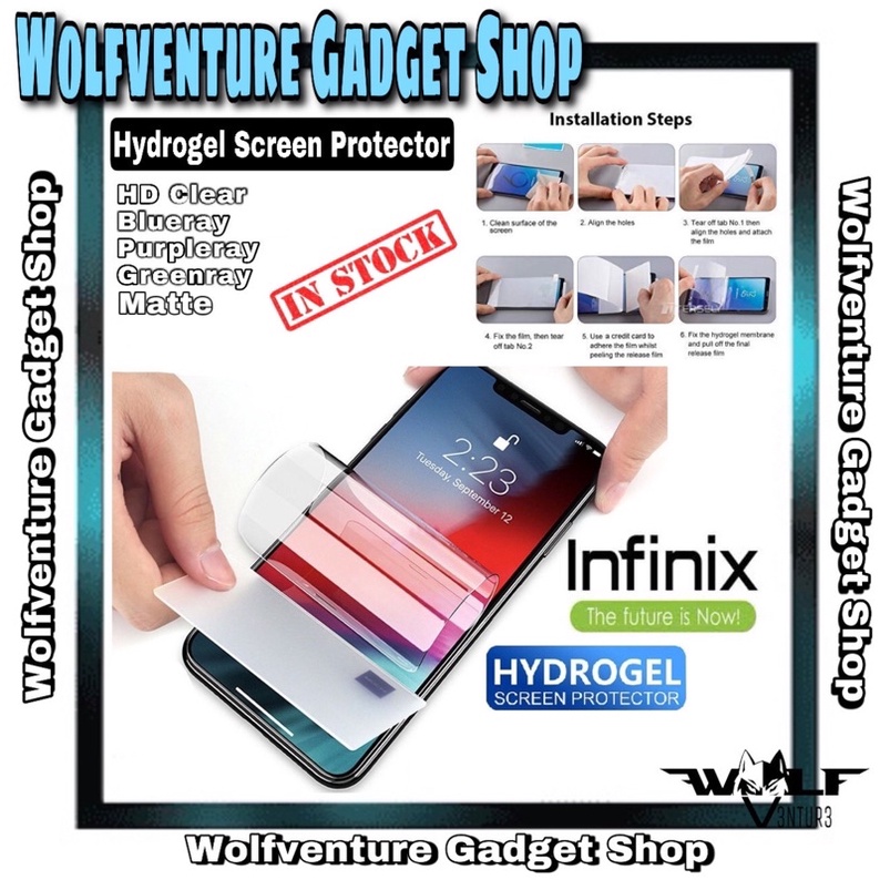 Infinix S4, Hot 7 Pro, Hot 7, Zero 6 Pro, Zero 6, Smart 2 HD Hydrogel Screen Protector