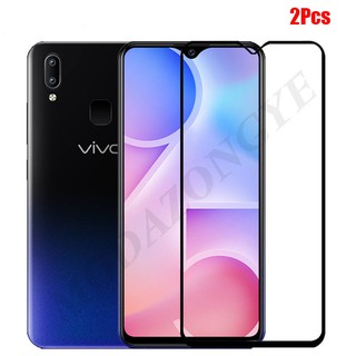 2 PCS ฟิล์มกระจกนิรภัย เต็มจอ VIVO Y95 อุปกรณ์กันรอยหน้าจอ VIVO Y95   VIVOY95 Y 95 กระจก กระจกนิรภัย