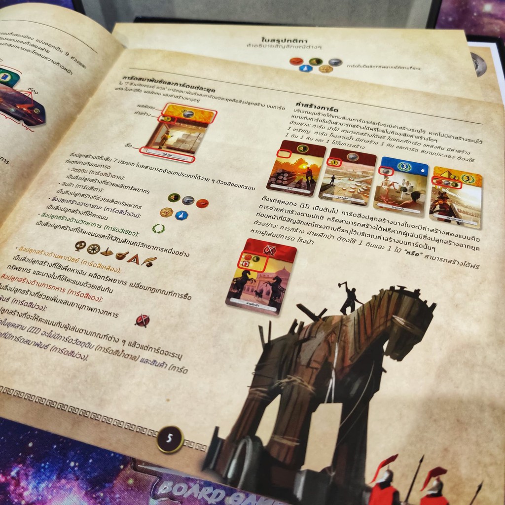 7 สิ่งมหัศจรรย์ ดวล 7 Wonders Duel ภาษาไทย Board Game