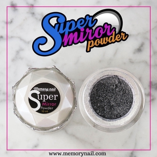 ผงกระจกขัดเล็บ Mirror Powder สีเงิน เงากว่าเดิม กระปุกใหญ่ 10 กรัม ผงขัดเงา