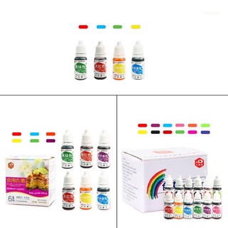 San* สีหมึกธรรมชาติสําหรับทําอาหารคุกกี้เค้ก 10 มล.