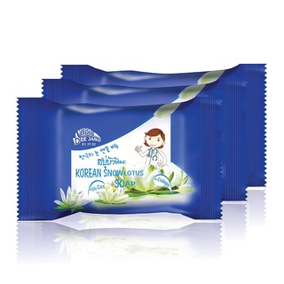 Dee Jang Korean Snow Lotus Soap ดีจัง สบู่บัวหิมะ 100 กรัม x 3 ก้อน