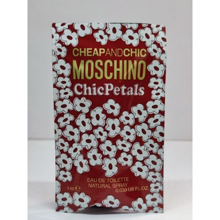 Vial 💢 MOSCHINO 🌈 Cheap &amp; Chic Chic Petals EDT 1ml น้ำหอมพกพา ไวออลแท้💯