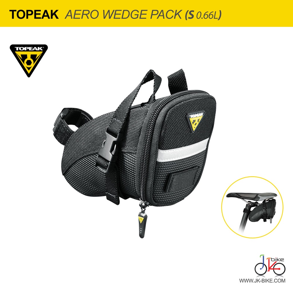 กระเป๋าใต้อานจักรยาน (L) TOPEAK AERO WEDGE PACK (L) SEAT BAG
