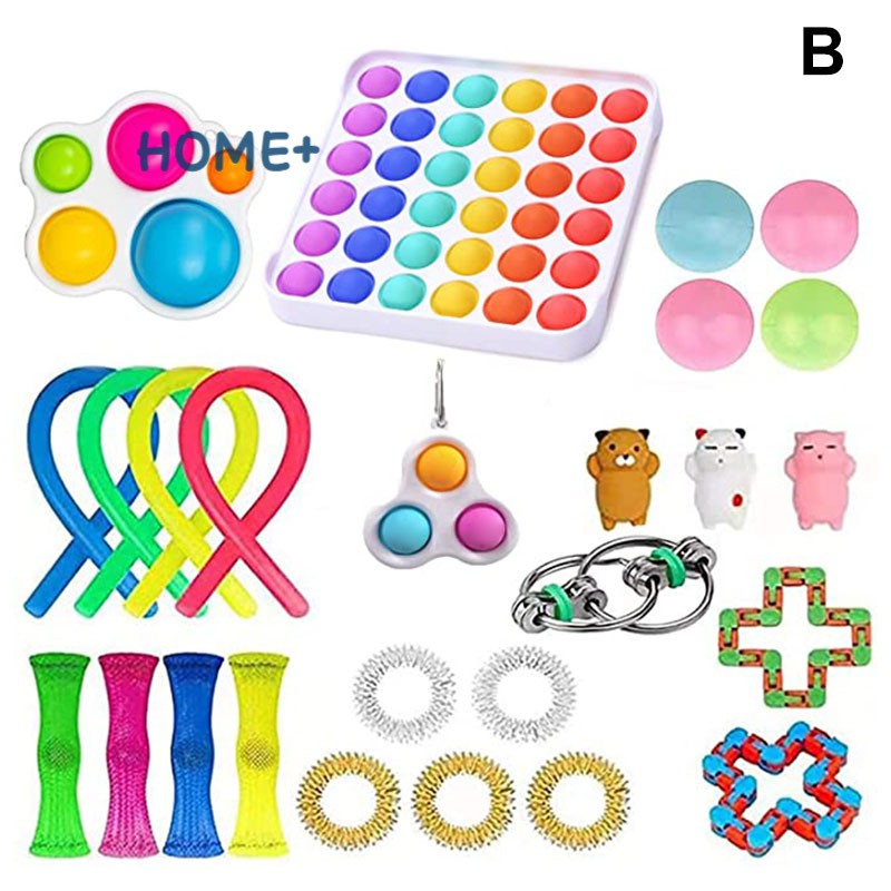 Ts Fidget Set Sensory Fidget ของเล่นบีบคลายเครียดแก้สมาธิสั้นสําหรับ ...