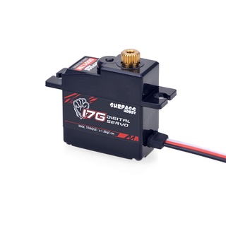 Digital Servo S0017M 17 G เกียร์โลหะ 1 . 8 Kg Untuk Rc Pesawat หุ่นยนต์รถบรรทุกเรือ 1 / 18 1 / 16