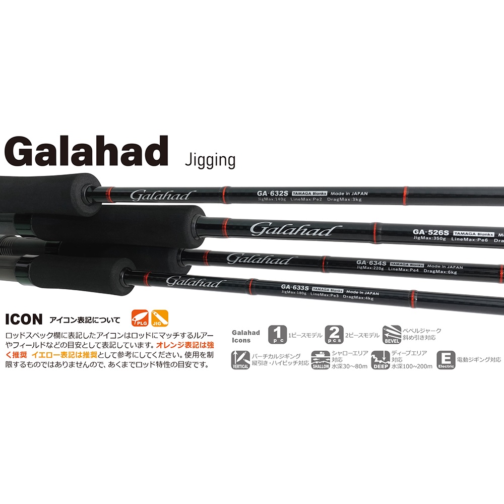 Jigging Rod Yamaga Blanks Galahad