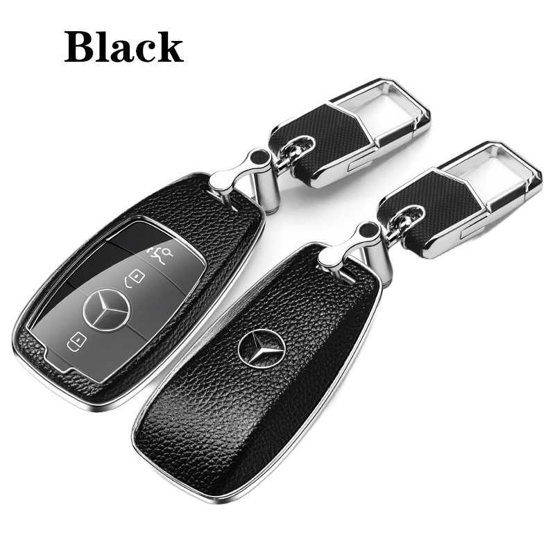 Zobig เคสกุญแจรีโมทรถยนต์ แบบหนัง สําหรับ Mercedes Benz S E-Class A200 GLC AMG GLK CL SL - รูปที่ 6