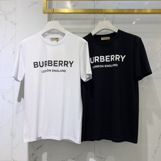 Burberr  เสื้อยืดคอกลม แขนสั้น พิมพ์ลายโลโก้ Burberr 2022 สําหรับผู้ชาย