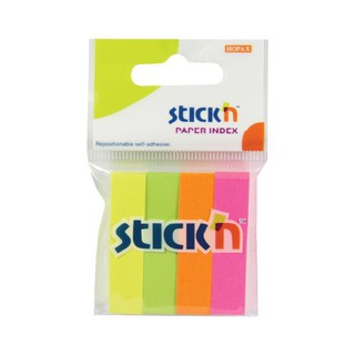 กระดาษดัชนี Stickn 1.2X5 ซม. สีนีออน/สีพาสเทล Z