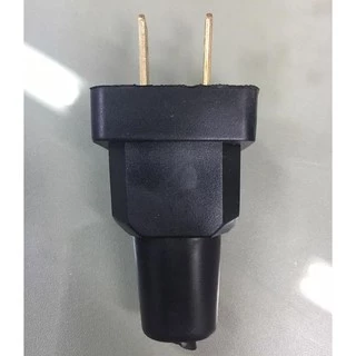 ปลั๊ก ปลั๊กยาง เหลี่ยม ตัวผู้ 2 ขา แบน 6A 250V 1 โหล 12 ตัว