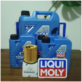 น้ำมันเครื่องLIQUI MOLYสังเคราะห์แท้ดีเซล SUPER LEICHTLAUF10W-40+กรองเครื่องFordrangerT6,BT50-PRO