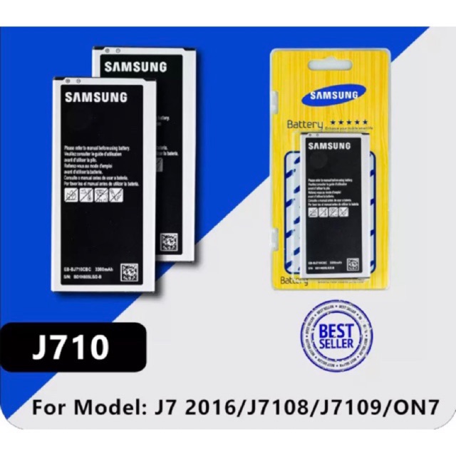 PPAP แบตเตอรี่J710 แบตเตอรี่ SAMSUNG J7 2016 แบตเตอรี่ J72016 EB-J710 CBC