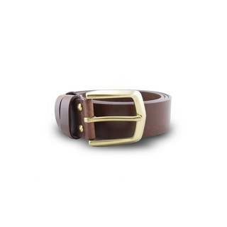 Brown Stone เข็มขัดหนังแท้รุ่น Milano Tan Belt Solid Brass Arrow Buckle