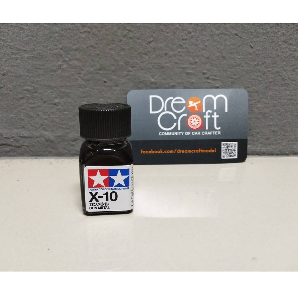 TAMIYA X-10 Gun Metal (สีสูตรน้ำมัน Enamel Color Paint DreamCraft Model)