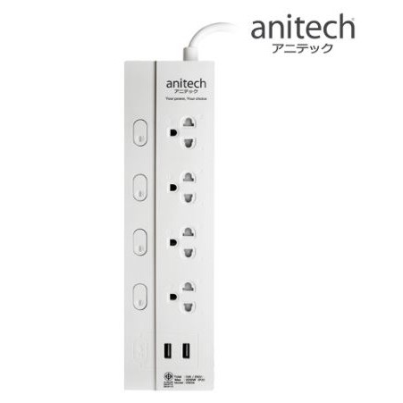 ลดราคา ปลั๊กไฟ มอก. 4ช่อง 4 สวิทช์ 2USB Anitech รุ่นH5034 #ค้นหาเพิ่มเติม หัวแลน RJ ปลั๊กแปลงอเนกประสงค์ สาย AC โน๊ตบุ๊ค HP เม้าส์ USB ขาตั้งหูฟัง ONINKUMA