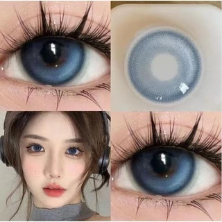 【0.00~-8.00】UYAAI คอนแทคเลนส์ สายตาสั้น K4 Blue 14.5 มม. บิ๊กอาย สีฟ้า 2 ชิ้น