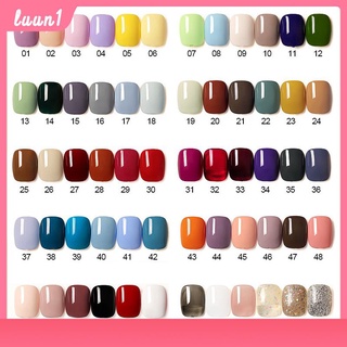 สีเจล ยาทาเล็บ สีทาเล็บเจล AS รุ่นขวดเหลี่ยม สีเจลชนิดอบUV/LED ขวดบอกสี 15ml (1-30) ยาทาเล็บเจล