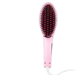 Beautiful Star Getzhop หวีไฟฟ้า หวีรีดผมตรง Hair Auto Straightener Electric Comb (สีชมพู)