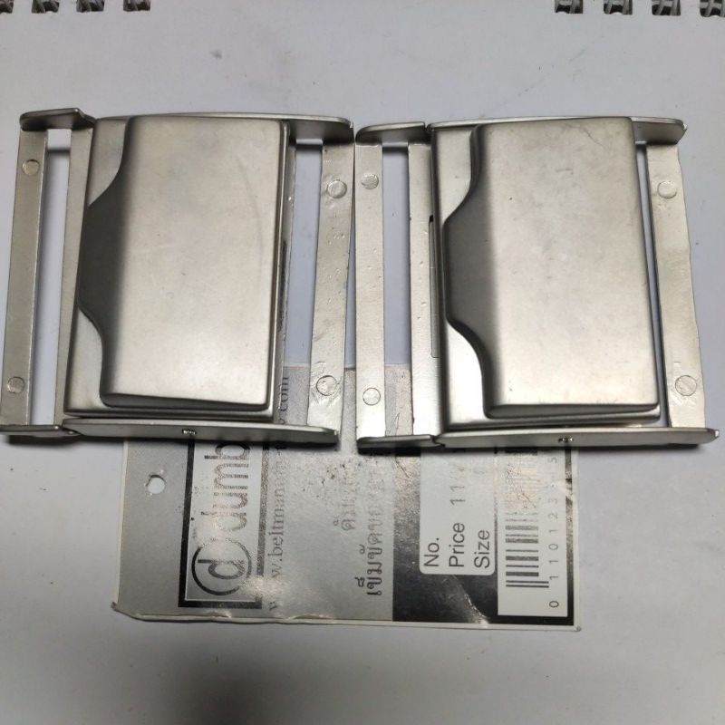 หัวเข็มขัดหัวใหม่สายผ้า4.5ซมสีซาตินคอดต่อน