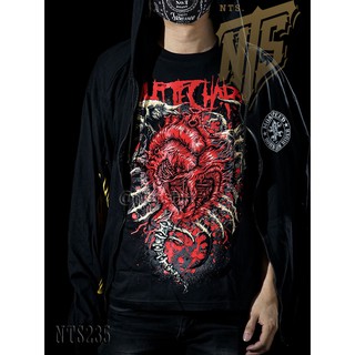 NTS235 Whithchapel เสิ้อยืดดำ เสื้อยืดชาวร็อค เสื้อวง New Type System NTS Rock brand Sz. S M L XL XXL