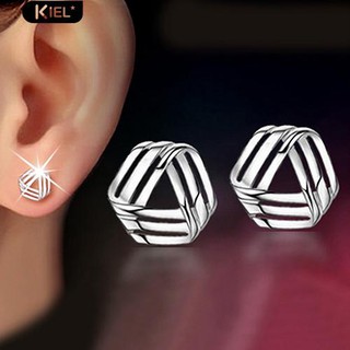 Kiel สร้อยข้อมือลายสามเหลี่ยม 925 Sterling Ear Ears