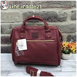 ANELLO 2 WAY PU LEATHER BOSTON BAG