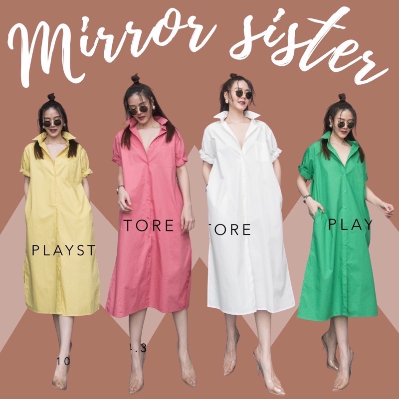 MiRRoRSiSTER’s Often Wear Dress Shirt #10504.3 เดรสเชิ้ตยาว