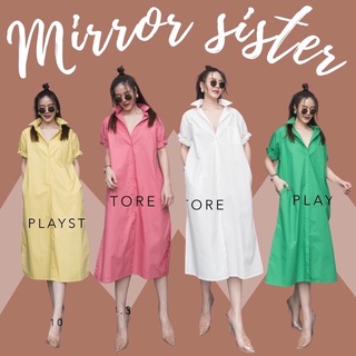 MiRRoRSiSTER’s Often Wear Dress Shirt #10504.3 เดรสเชิ้ต เชิ้ตยาว เดรสเชิ้ตแขนพับ เดรสเชิ้ตใส่ได้ทุกวัน เดรสเชิ้ตแขนสั้น