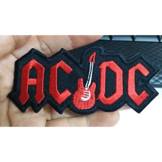 อาร์ม ตัวรีดติดเสื้อ * ACDC * ขนาด 10 X 4 เซนติเมตร