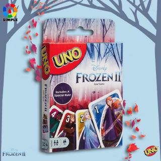 การ์ดเกม UNO ลายการ์ตูนดิสนีย์ Frozen II