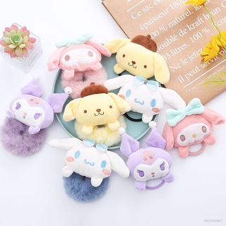 ยางรัดผม ลายการ์ตูน Melody Kuromi PomPomPurin Sanrio Cinnamoroll น่ารัก สําหรับเด็กผู้หญิง NS3