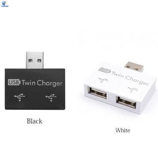 (cod) external 2 พอร์ต usb splitter hub micro power พอร์ตอะแดปเตอร์ชาร์จแบต