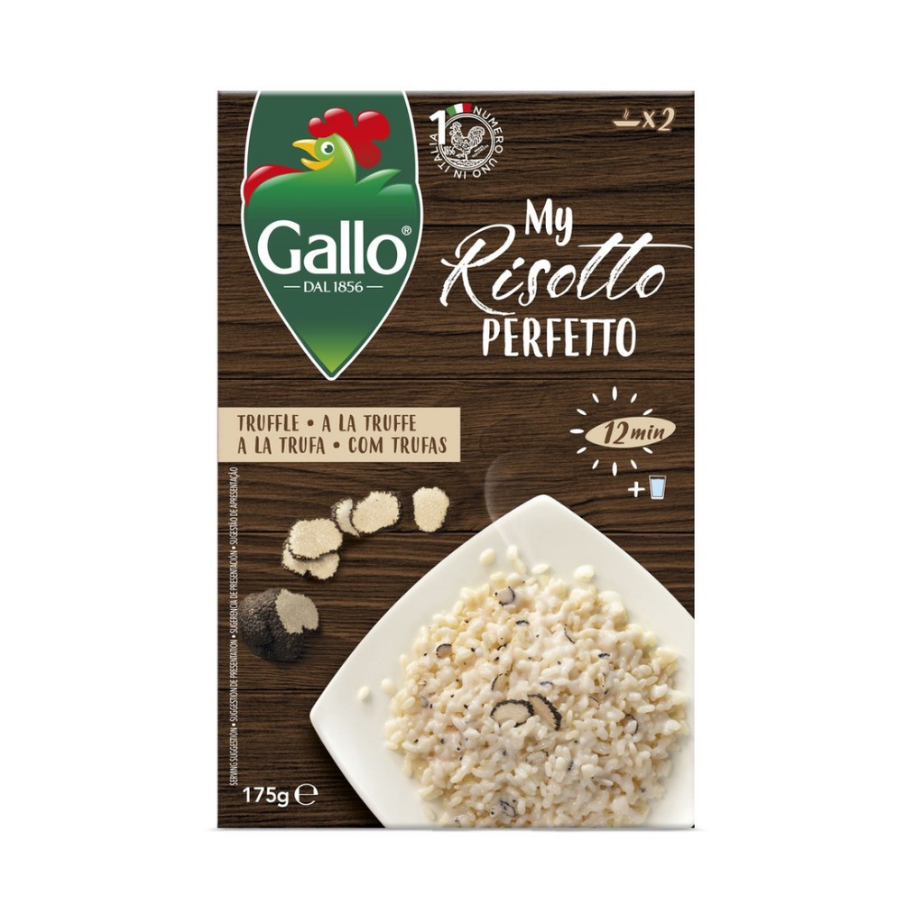 กาโล่ Gallo ข้าวริซอสโต้ผสมเห็ดทรัฟเฟิล 175 กรัม - Risotto Rice with Truffle 175g Gallo brand