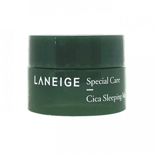 Laneige Special Care Cica Sleeping Mask 10 ml Sleeping Mask ไม่ต้องล้างออก เหมาะสำหรับคนเป็นสิว!หรือผิวแพ้ง่าย