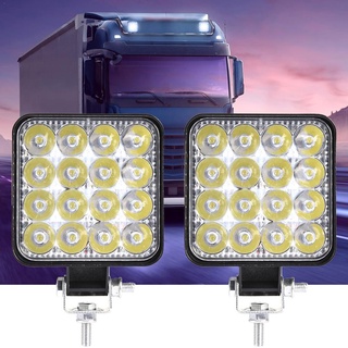 หลอดไฟ Led 48W DC 12 โวลต์ 24 โวลต์ ขนาดเล็ก 3.3 นิ้ว สําหรับรถบรรทุก รถออฟโร้ด SUV 4x4 2 ชิ้น